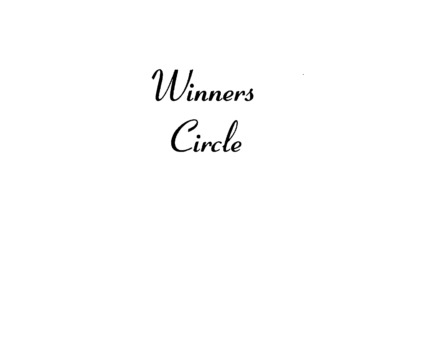 Trademark Logo WINNERS CIRCLE