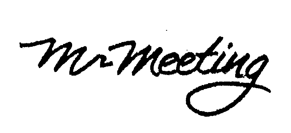 Trademark Logo MR. MEETING