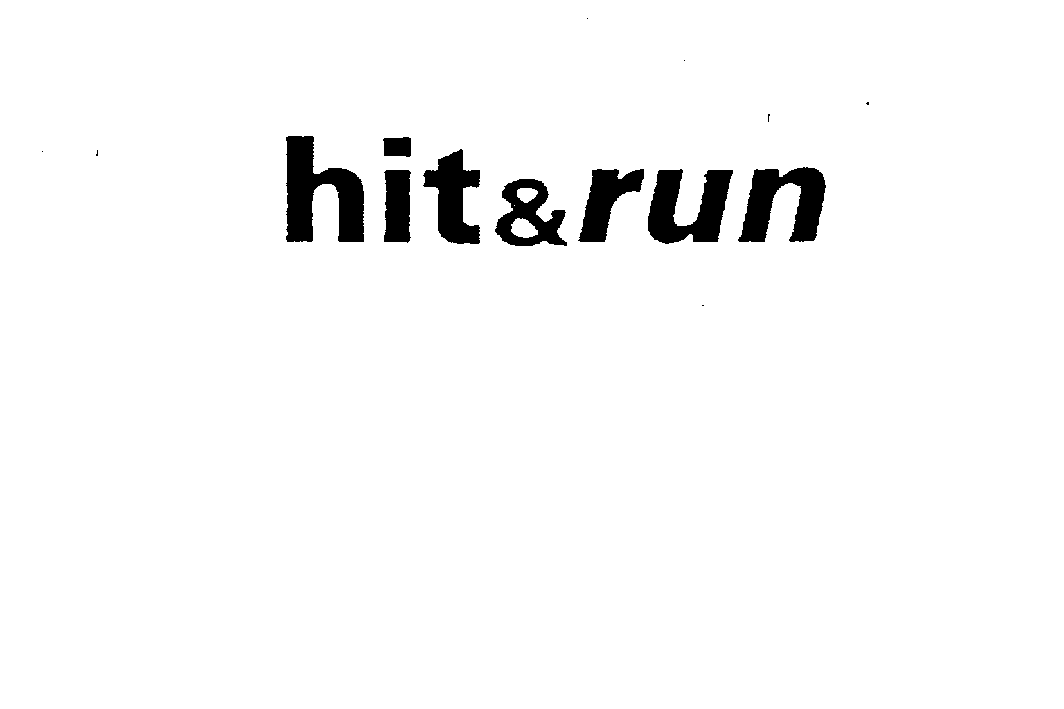  HIT&amp;RUN