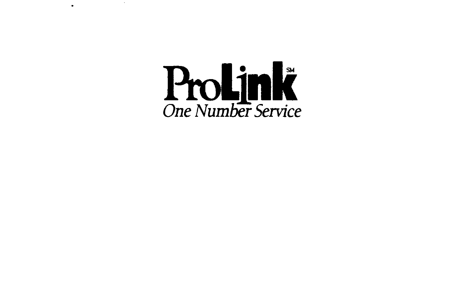  PROLINK ONE NUMBER SERVICE