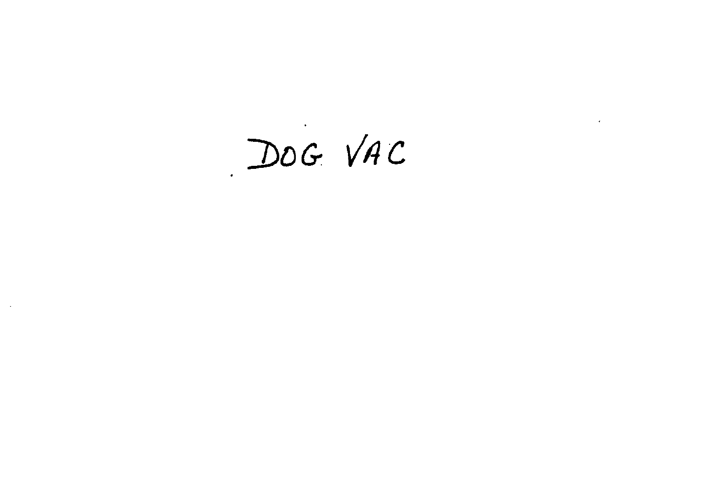 Trademark Logo DOG VAC