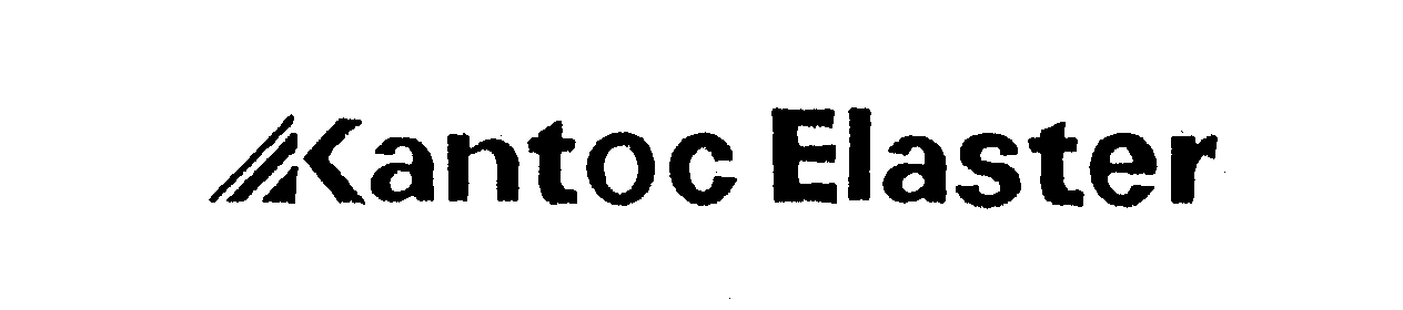 Trademark Logo KANTOC ELASTER