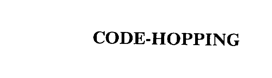 Trademark Logo CODE-HOPPING