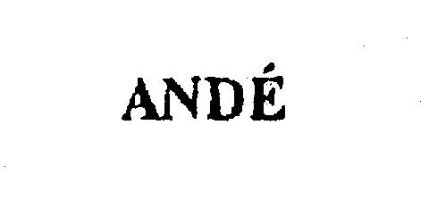 Trademark Logo ANDE