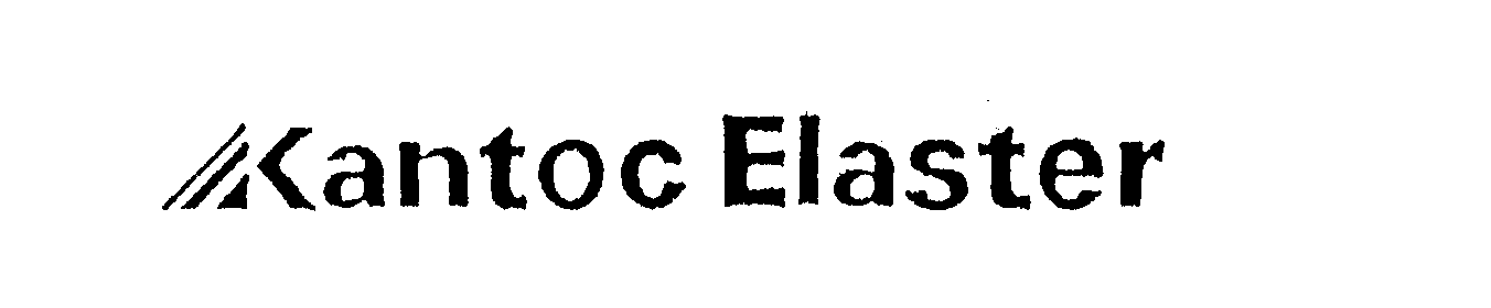 Trademark Logo KANTOC ELASTER