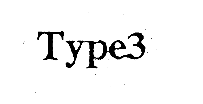 Trademark Logo TYPE3