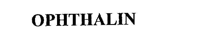 Trademark Logo OPHTHALIN