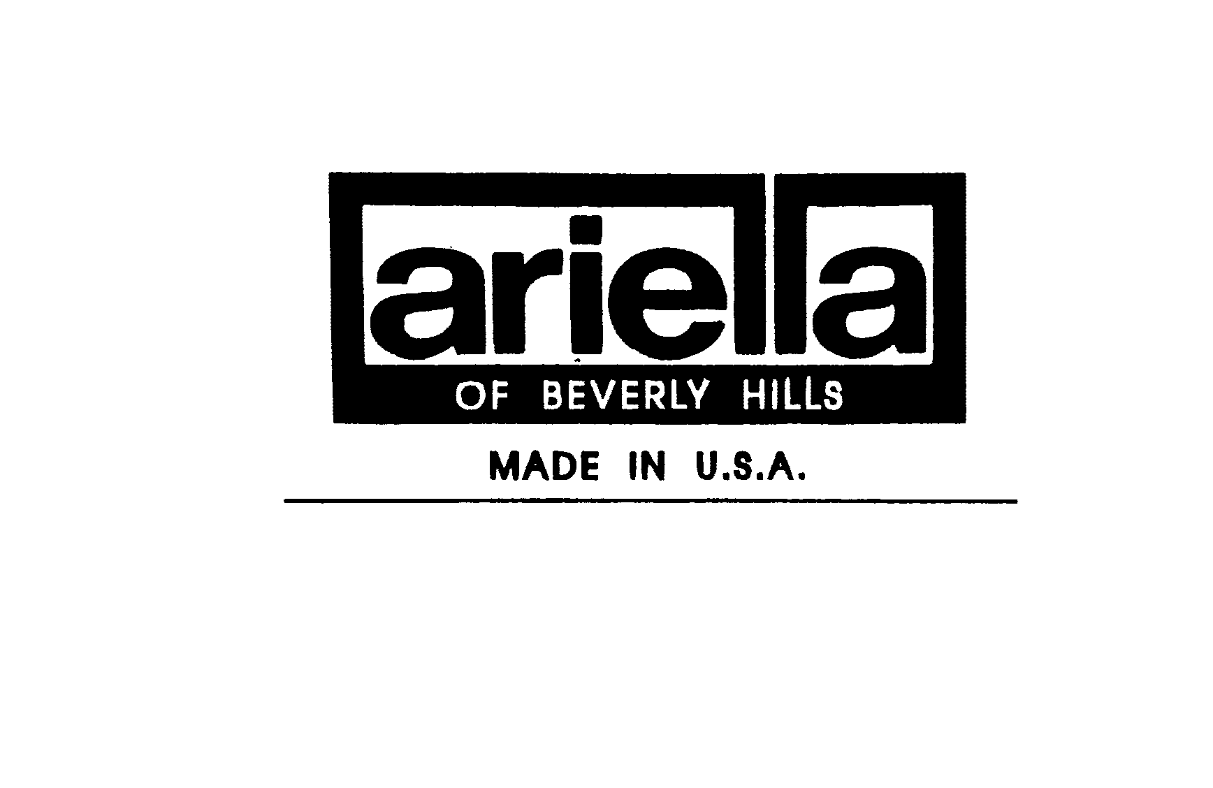 Trademark Logo ARIELLA OF BEVERLY HILLS MADE IN U.S.A.