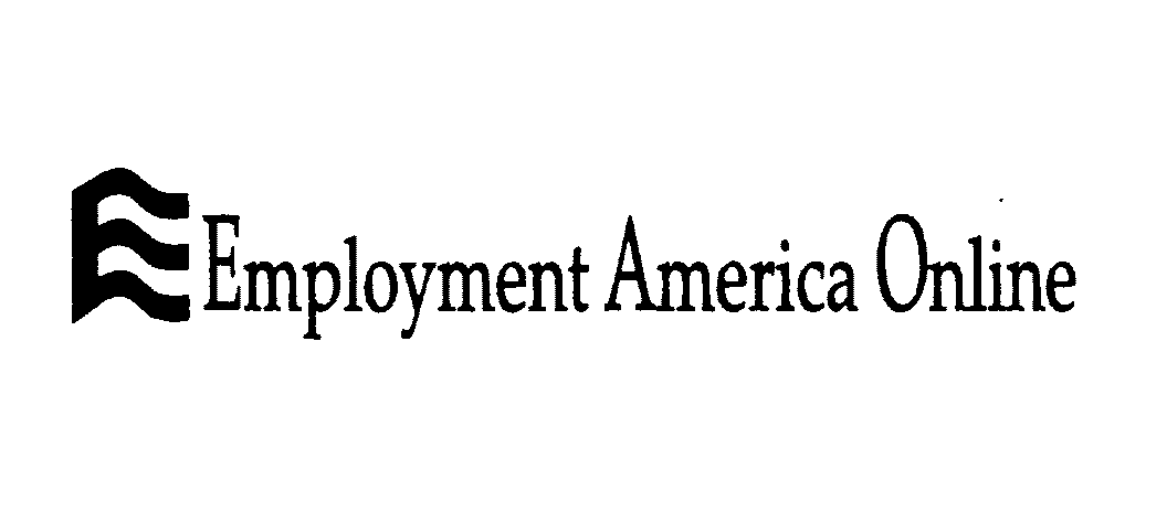 Trademark Logo E EMPLOYMENT AMERICA ONLINE