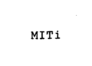 Trademark Logo MITI