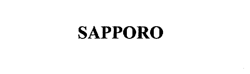 Trademark Logo SAPPORO
