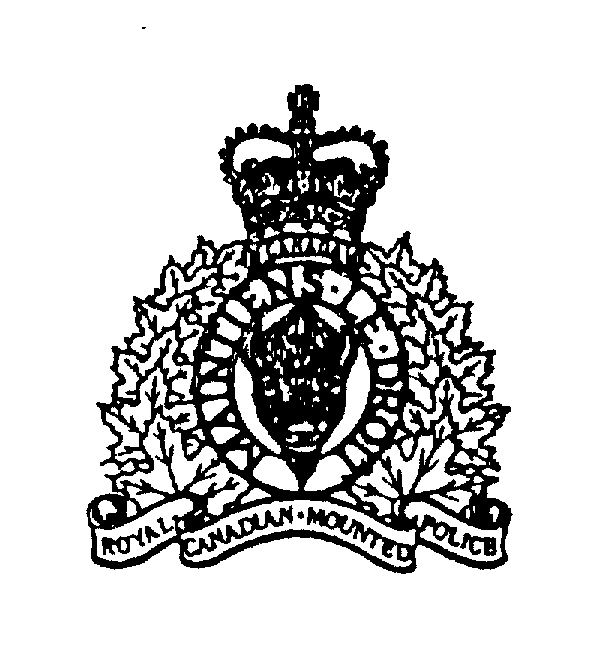 CANADA ROYAL CANADIAN MOUNTED POLICE MAINTIENS LE DROIT