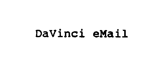 Trademark Logo DAVINCI EMAIL