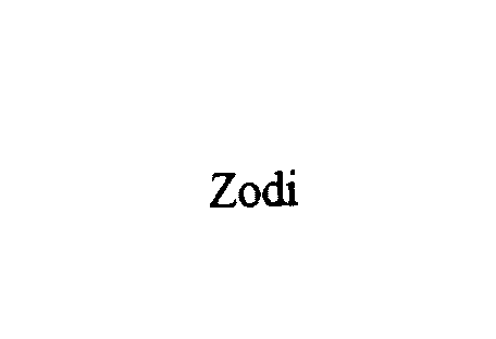 Trademark Logo ZODI