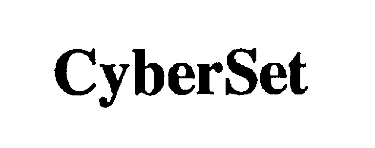 Trademark Logo CYBERSET