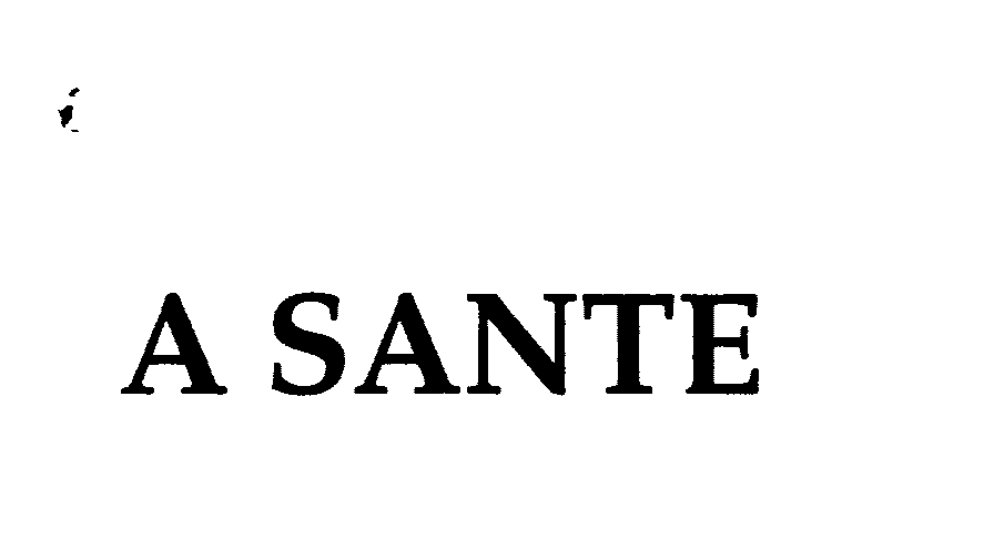 Trademark Logo A SANTE