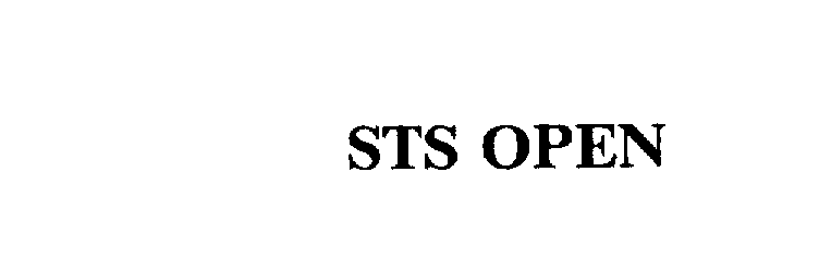 Trademark Logo STS OPEN