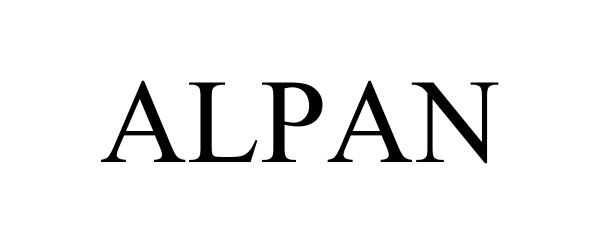 Trademark Logo ALPAN