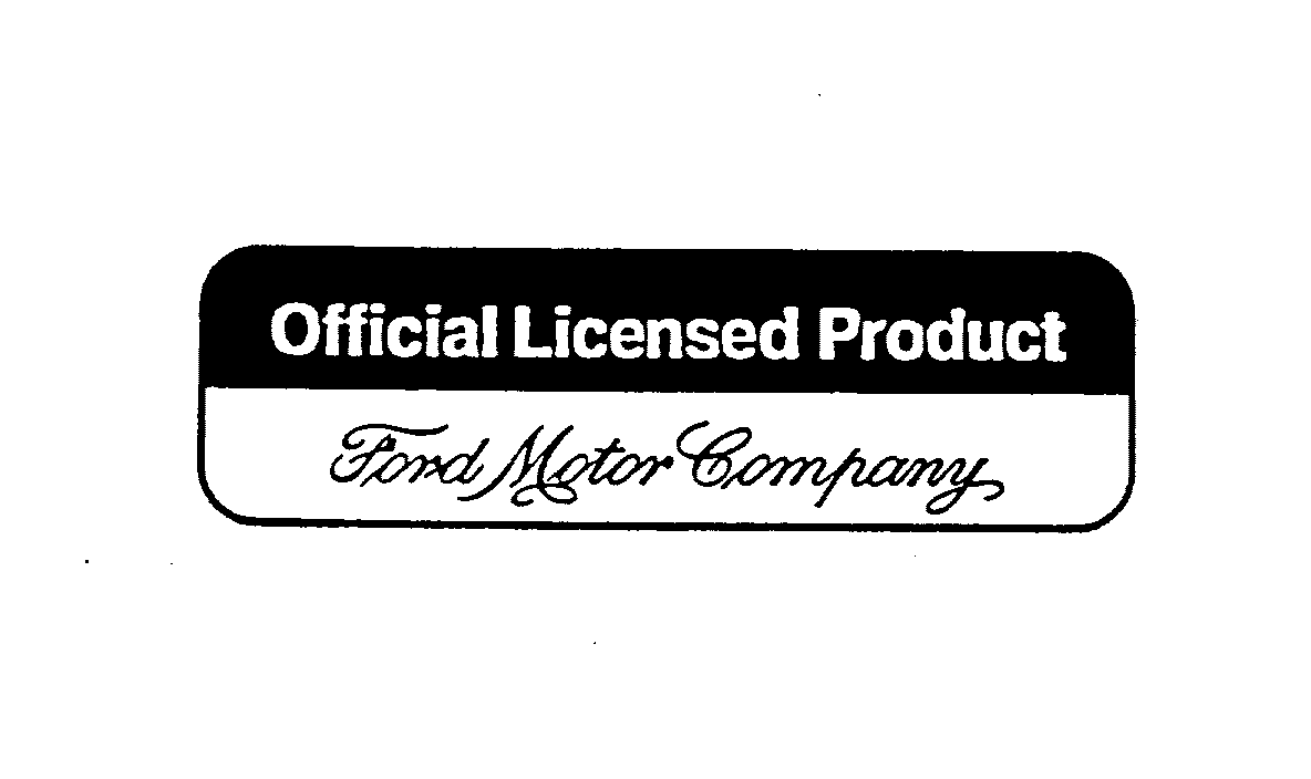 Trademark Logo OFFICIAL LICENSED PRODUCT FORD MOTOR COMPANY