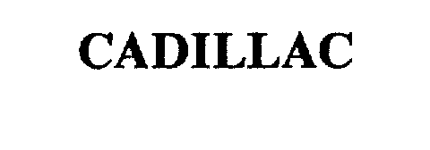 Trademark Logo CADILLAC