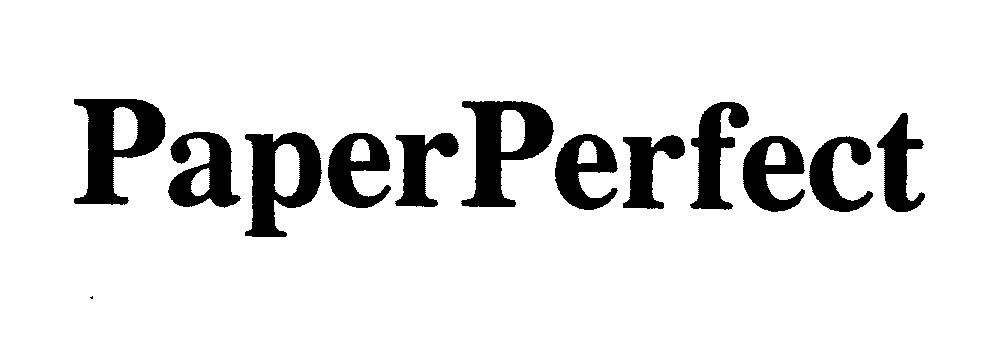 Trademark Logo PAPERPERFECT