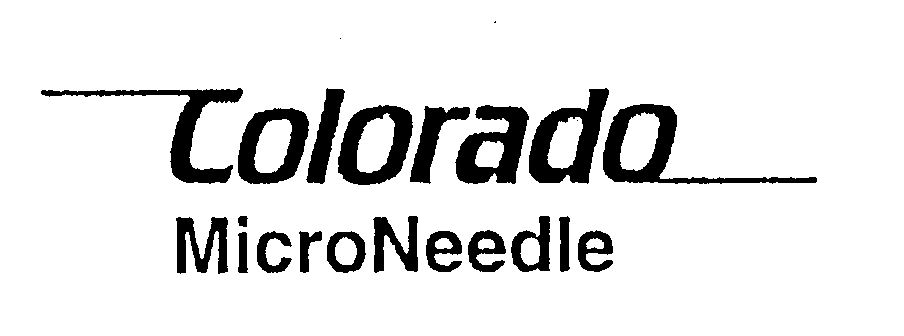 Trademark Logo COLORADO MICRONEEDLE