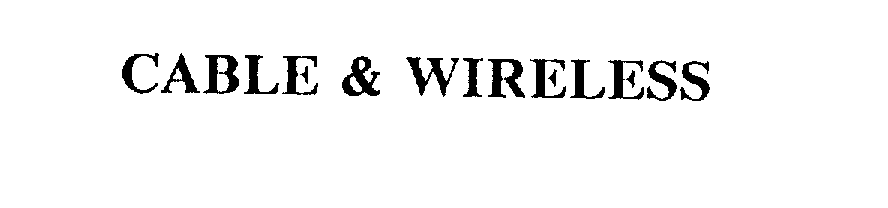 Trademark Logo CABLE & WIRELESS