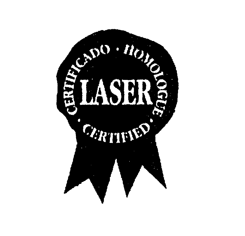 Trademark Logo LASER CERTIFICADO HOMOLOGUE CERTIFIED