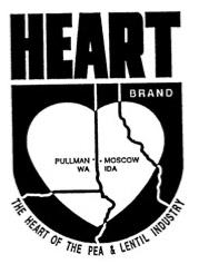  HEART BRAND RT BRAND "WA", "ID" "MT/ND" THE HEART OF THE PEA AND LENTIL INDUSTRY