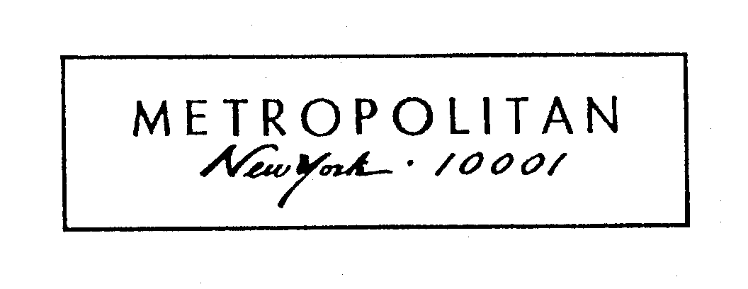  METROPOLITAN NEW YORK 10001