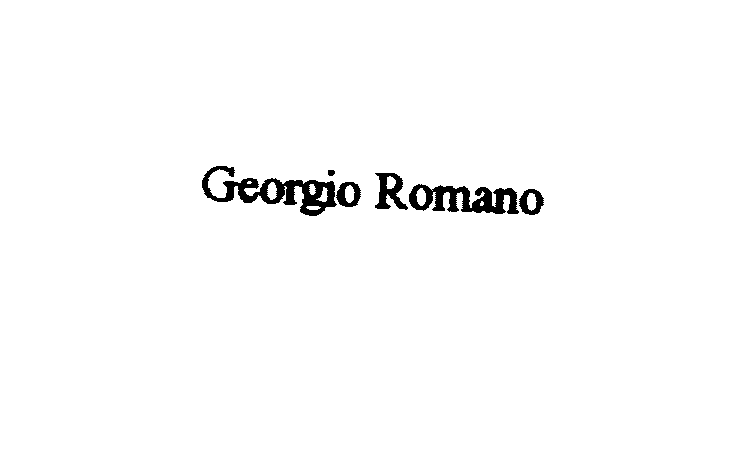  GEORGIO ROMANO