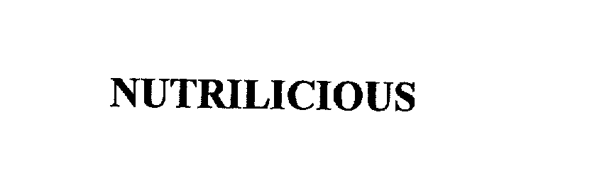 Trademark Logo NUTRILICIOUS