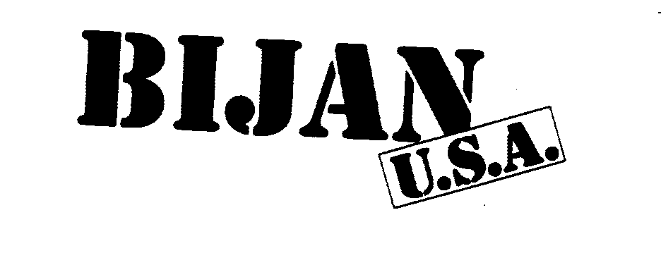 Trademark Logo BIJAN U.S.A.