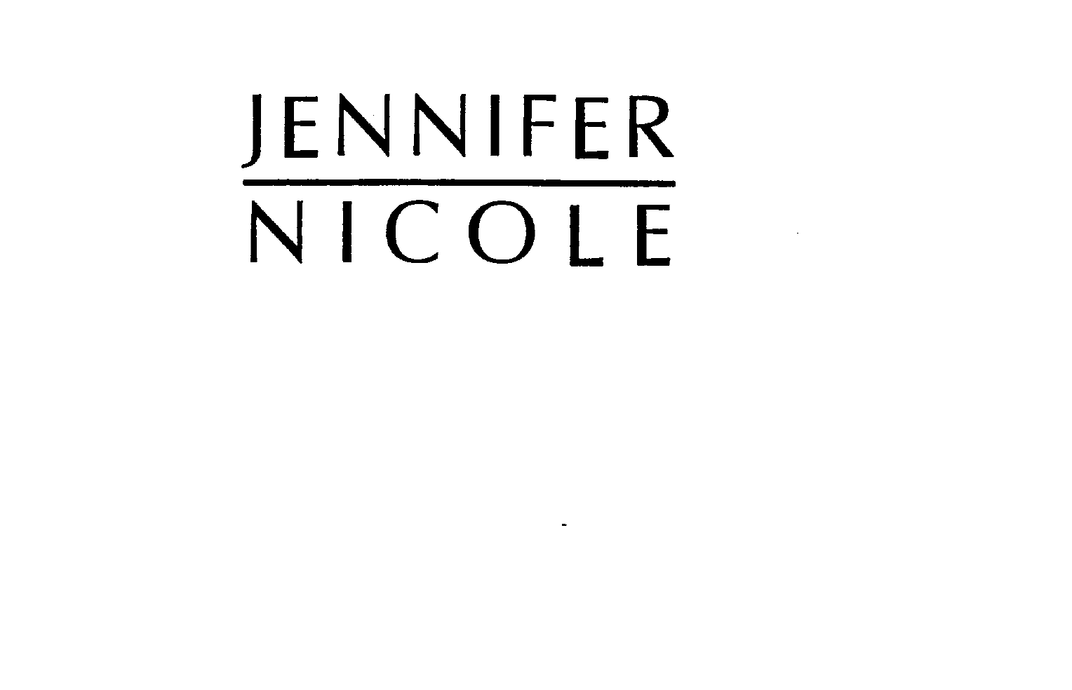 Trademark Logo JENNIFER NICOLE