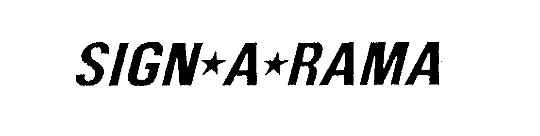 Trademark Logo SIGN A RAMA