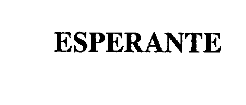  ESPERANTE