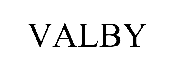 Trademark Logo VALBY