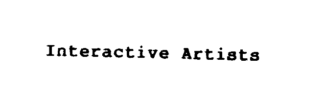Trademark Logo INTERACTIVE ARTISTS