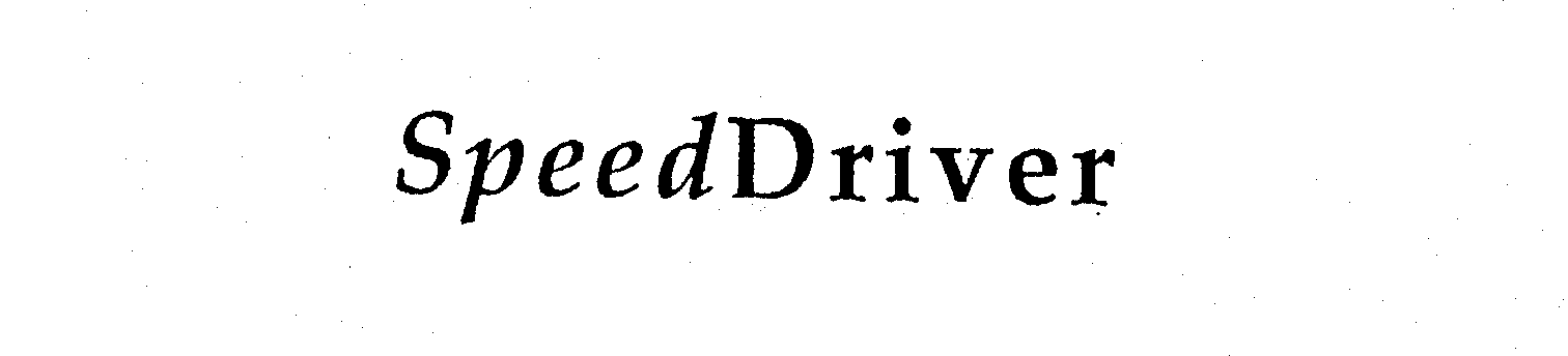 Trademark Logo SPEEDDRIVER