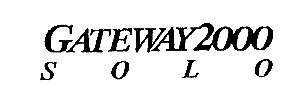 Trademark Logo GATEWAY2000 S O L O