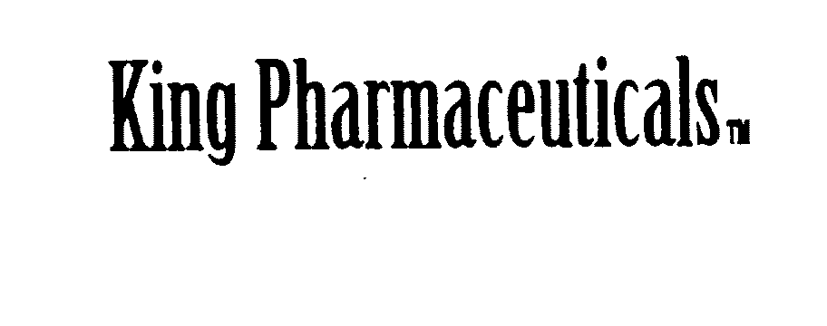  KING PHARMACEUTICALS