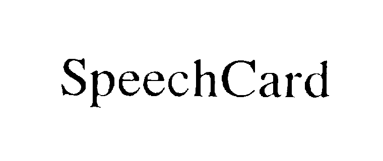 Trademark Logo SPEECHCARD