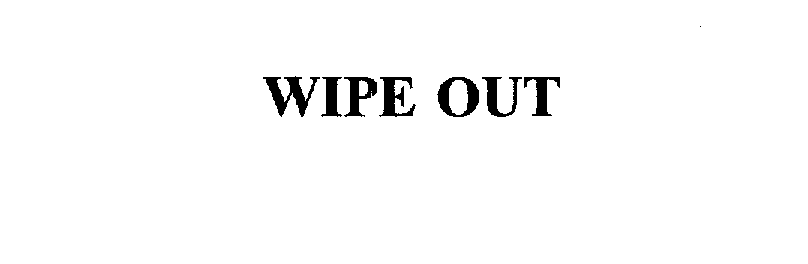 Trademark Logo WIPE OUT