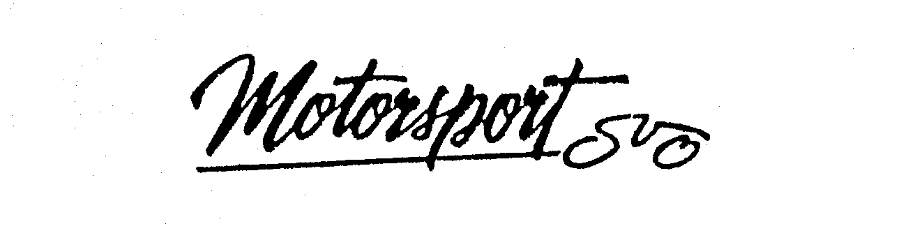 Trademark Logo MOTORSPORT SVO