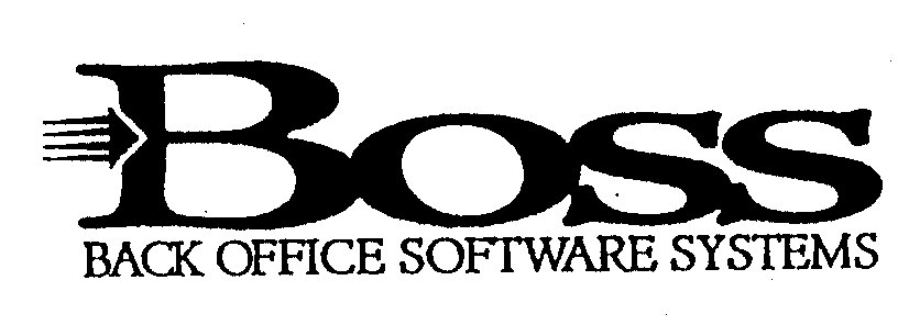 Trademark Logo BOSS BACK OFFICE SOFTWARE SYSTEMS