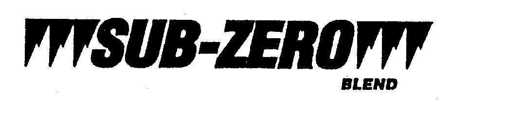 Trademark Logo SUB-ZERO BLEND