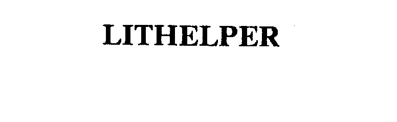Trademark Logo LITHELPER