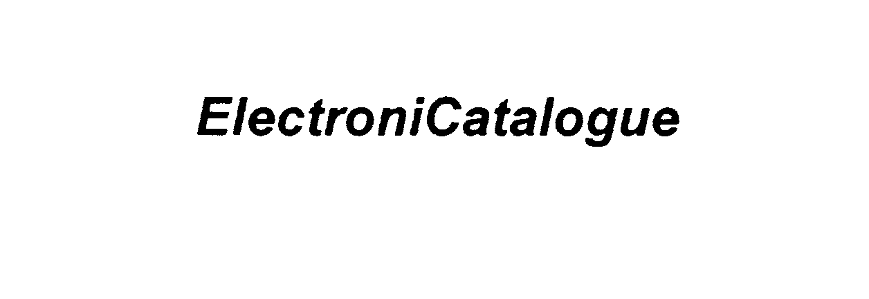 Trademark Logo ELECTRONICATALOGUE