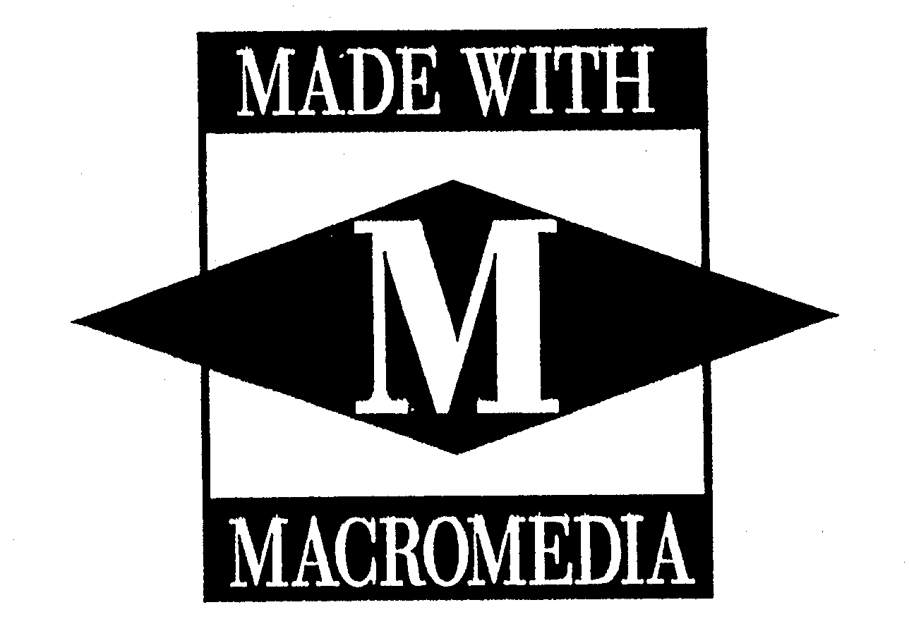 Trademark Logo MADE WITH MACROMEDIA M