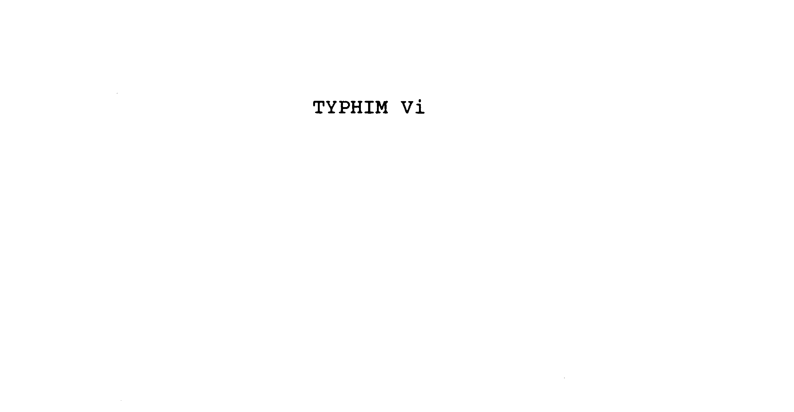 Trademark Logo TYPHIM VI